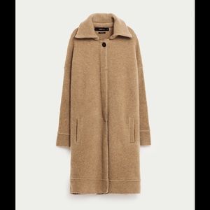 BRAND NEW CAMEL HIGH COLLAR COAT!!!!! One size M