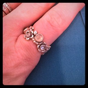 Pandora moonstone ring size 7
