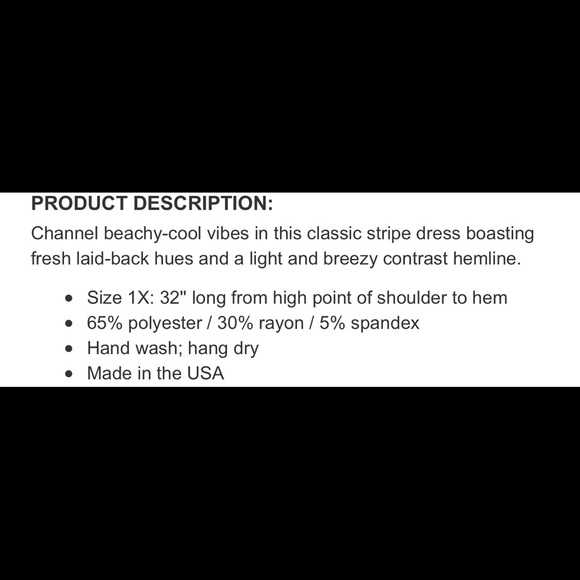 Summer Time Fresh and Flowy 🌟🌟2X ONLY🌸 striped contrast hem dress - Picture 3 of 6