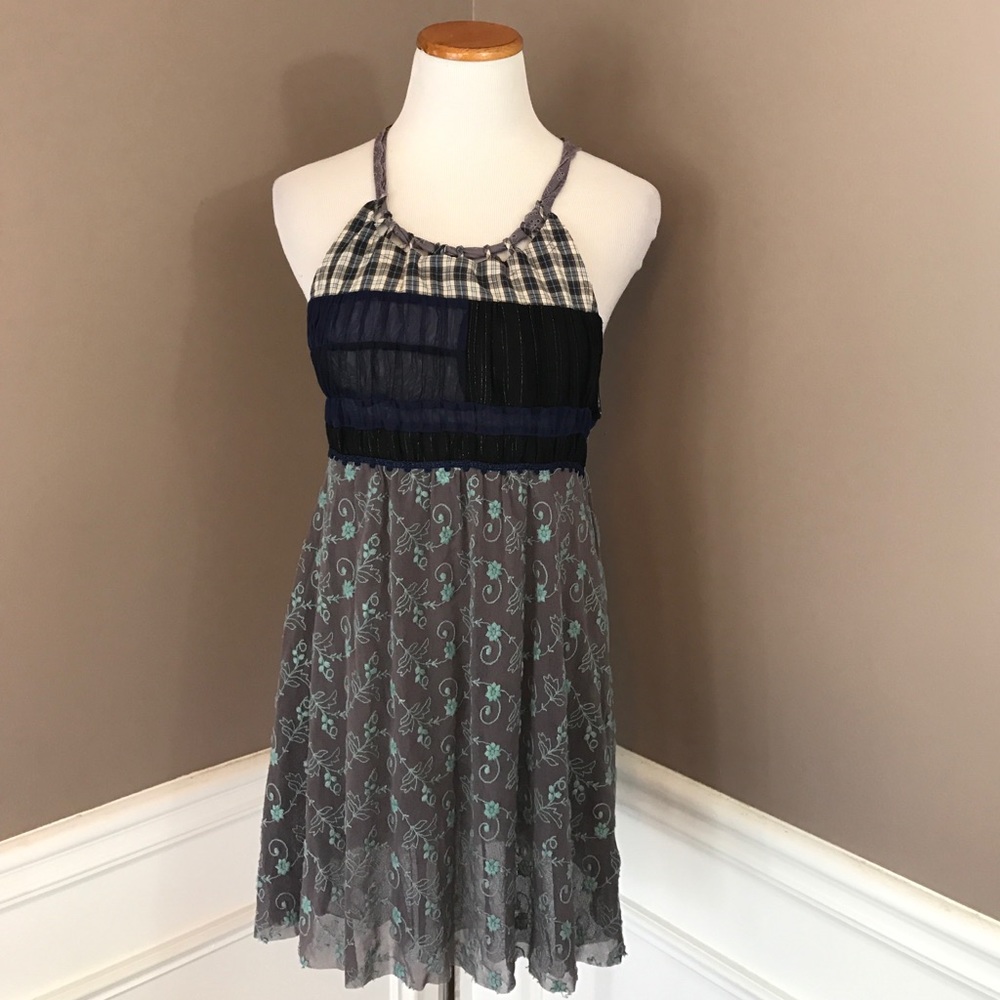 Gently loved Free People M sleeveless mini dress