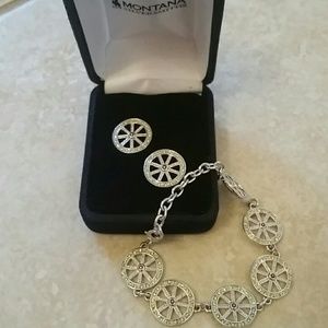 Earrings and Bracelet