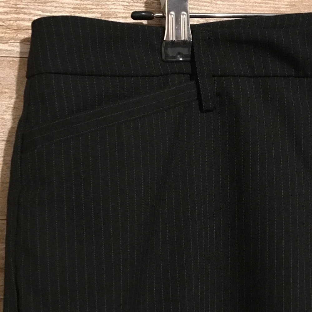 Black Pin Striped Dress Pants