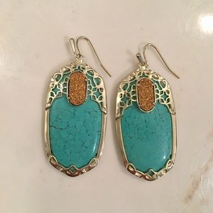 Kendra Scott oval turquoise earrings!!!