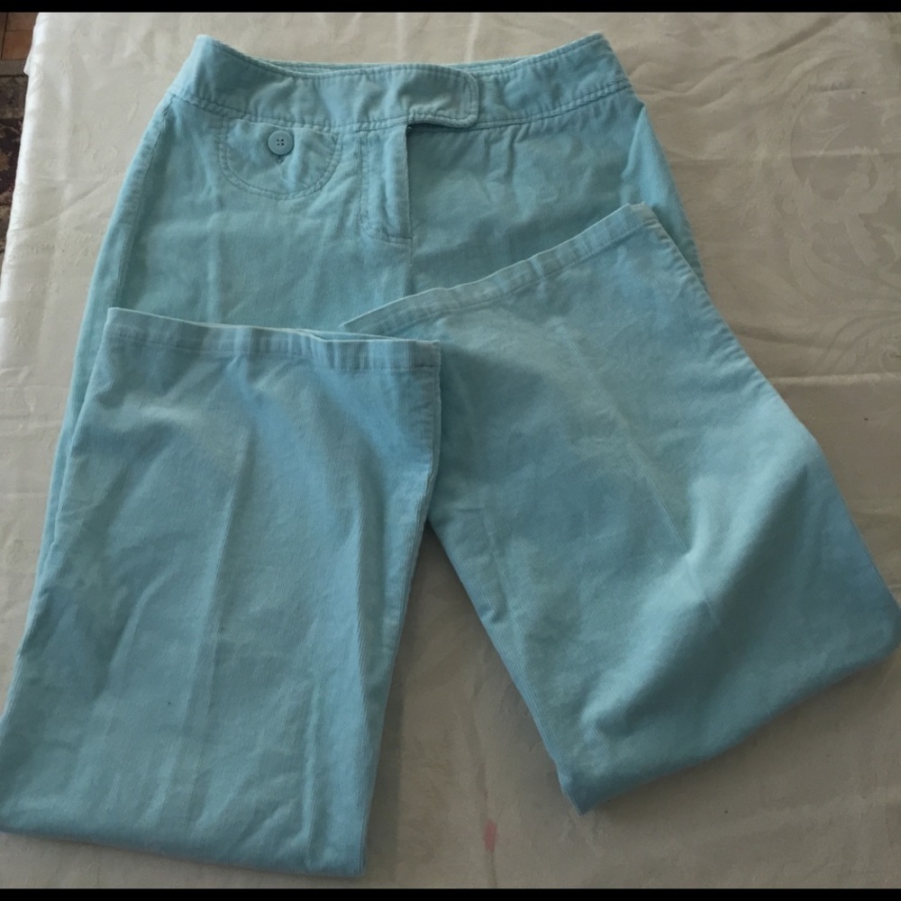 Chadwick's corduroy pants.