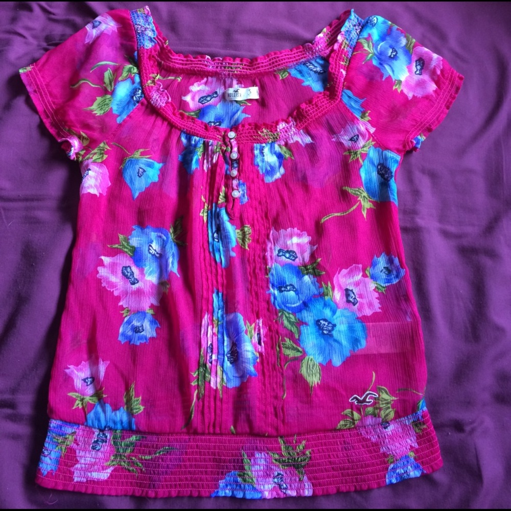 Floral See-Through Shirt