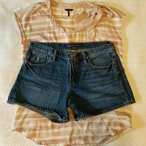 Ralph Lauren Pants - Ralph Lauren Sport Dark Wash Denim Shorts