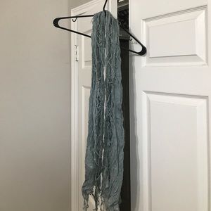 Light blue and silver scarf