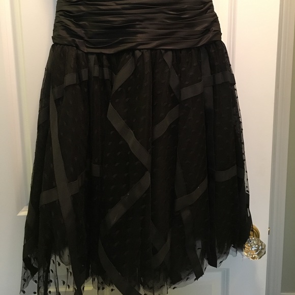 Black cocktail dress with lace - Picture 3 of 4