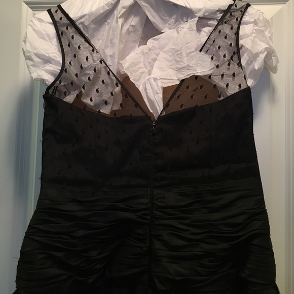 Black cocktail dress with lace - Picture 4 of 4