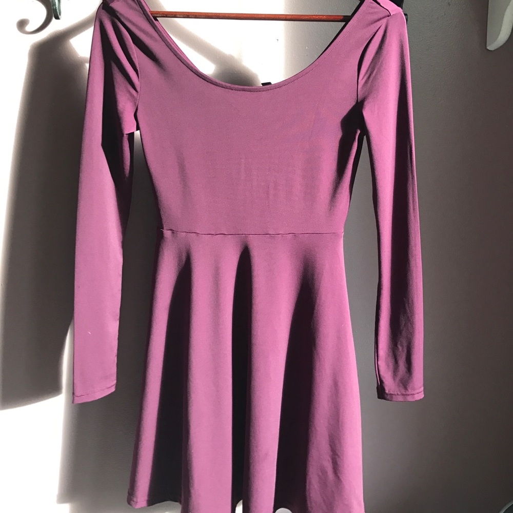 Purple skater dress