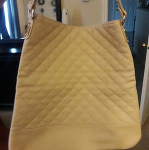 Cream express handbag