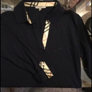 Burberry 3 quarter collared shirt