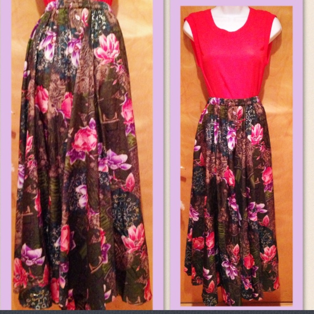 Floral Maxi Skirt 🌺