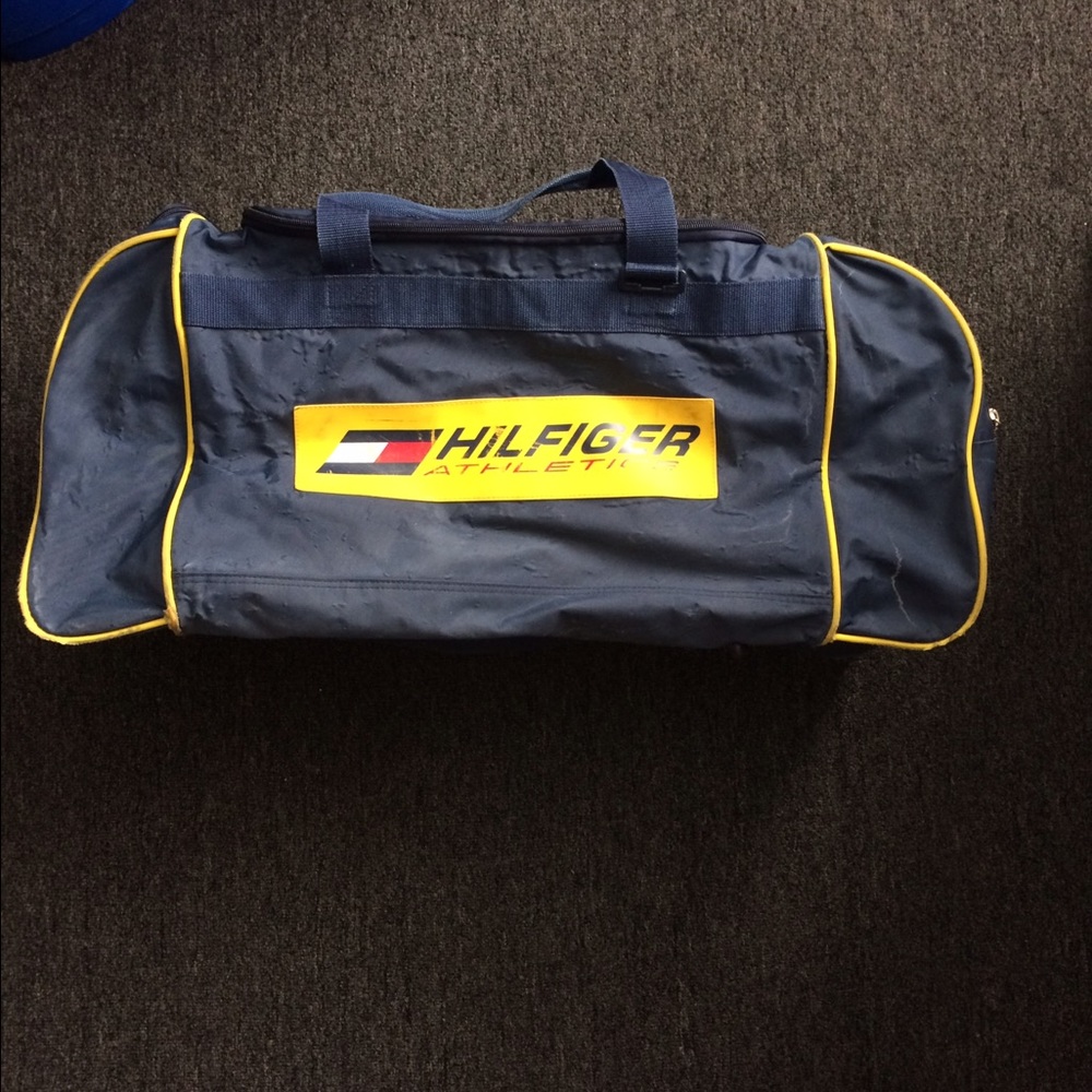 Vintage Tommy Hilfiger athletics duffle bag