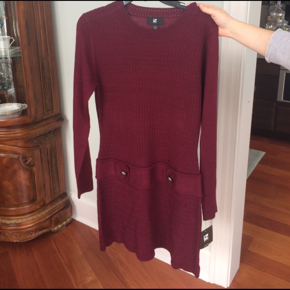Red Mod "Vintage" Wool Sweater Dress