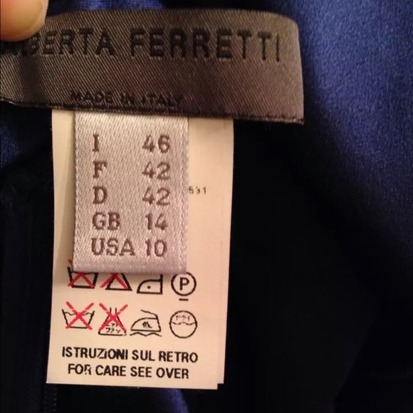 Alberta Ferretti sz 10 royal blue stunning dress - Picture 6 of 7