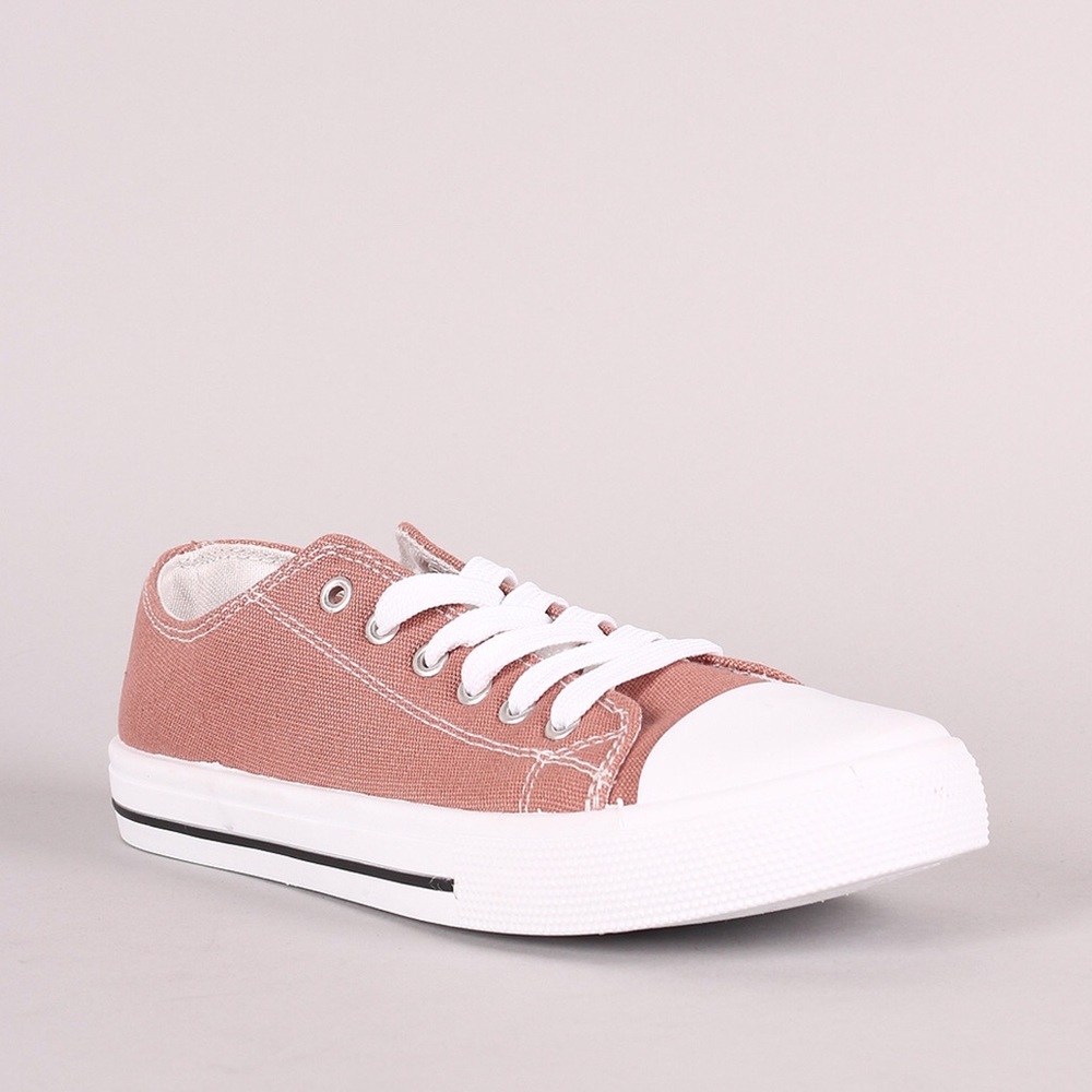 ‼️FINAL PRICE‼️Mauve Canvas Sneakers - Picture 3 of 4