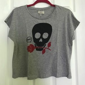 Zara trafaluc skull t shirt