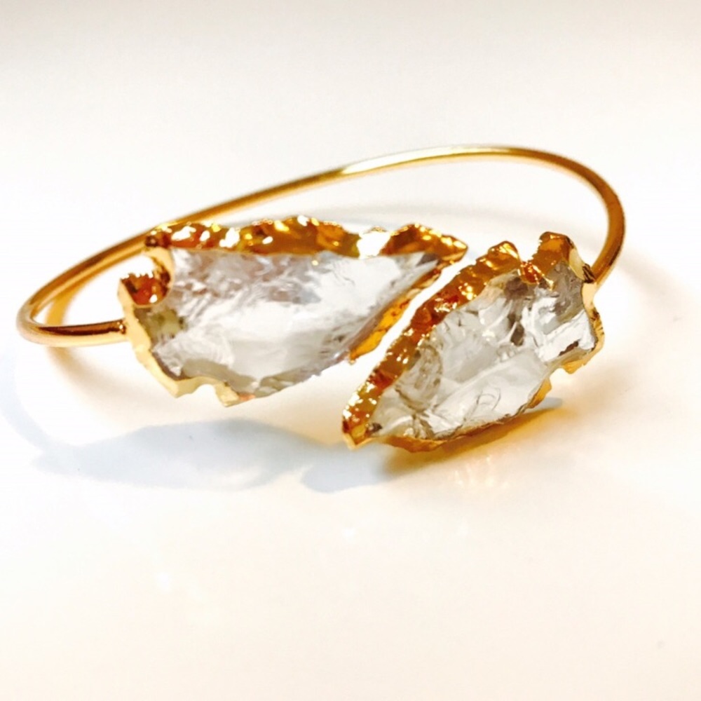 LAST ☝️! Crystal Arrowhead Bangle
