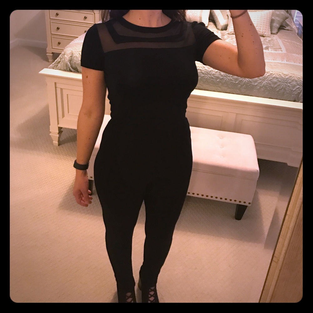 Black jumper with open back!
