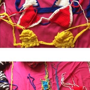 Hand made bikini ( blue )