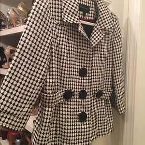Banana Republic Houndstooth 3/4 sleeve jacket