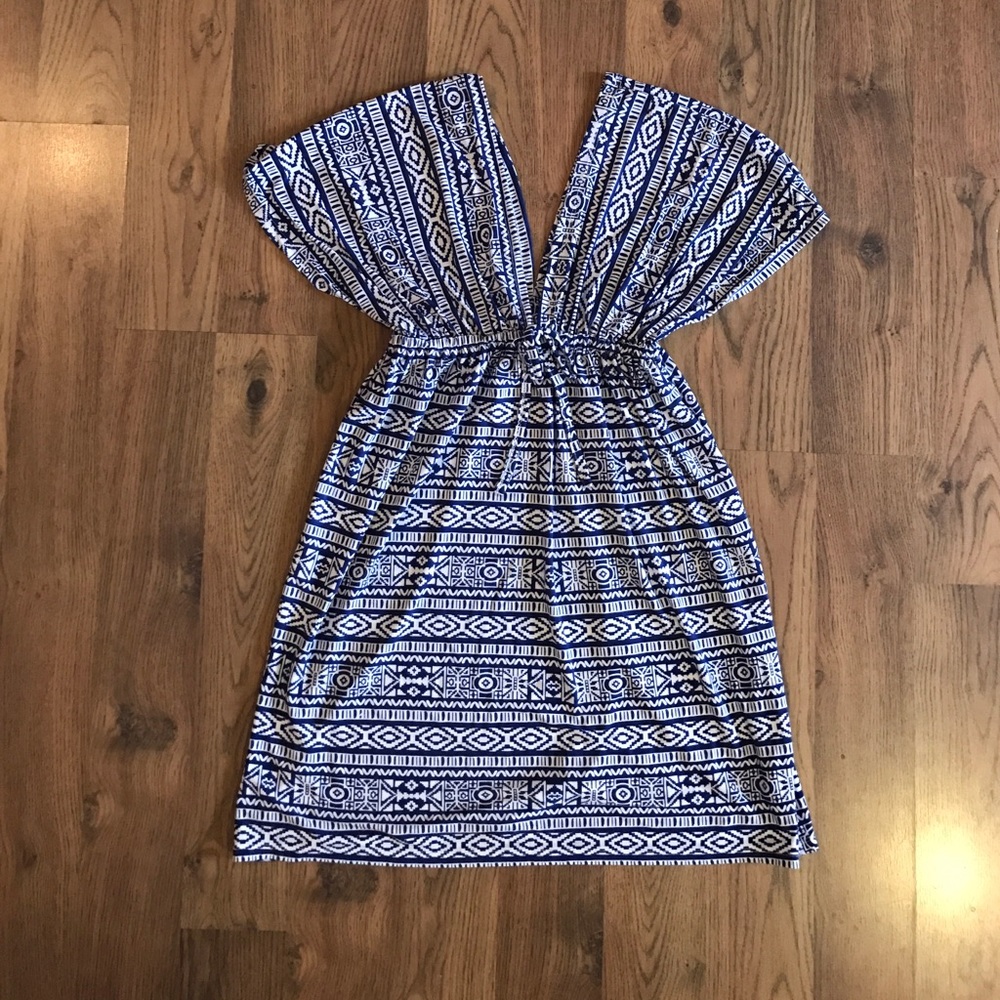 Aztec Print Dress/Cover-up