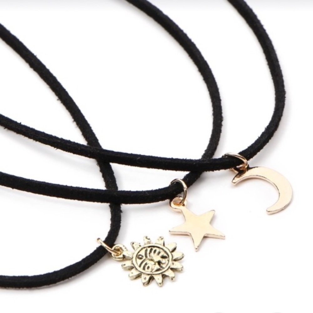 5 for $25 Three chokers sun moon star - Picture 2 of 5