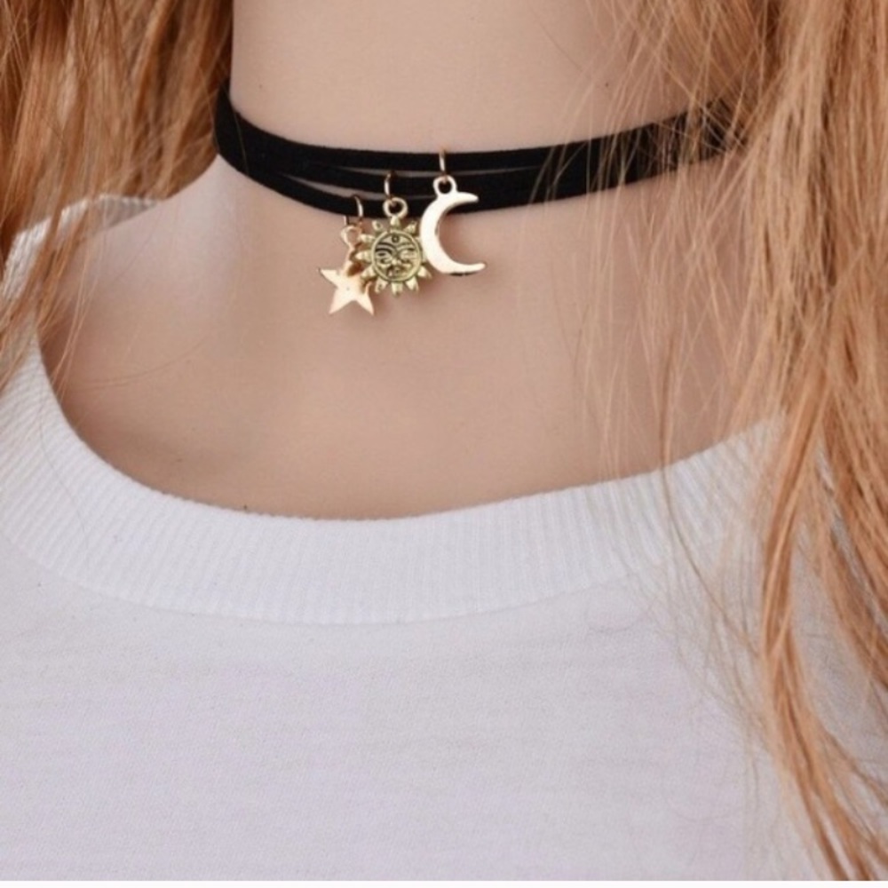 5 for $25 Three chokers sun moon star - Picture 4 of 5