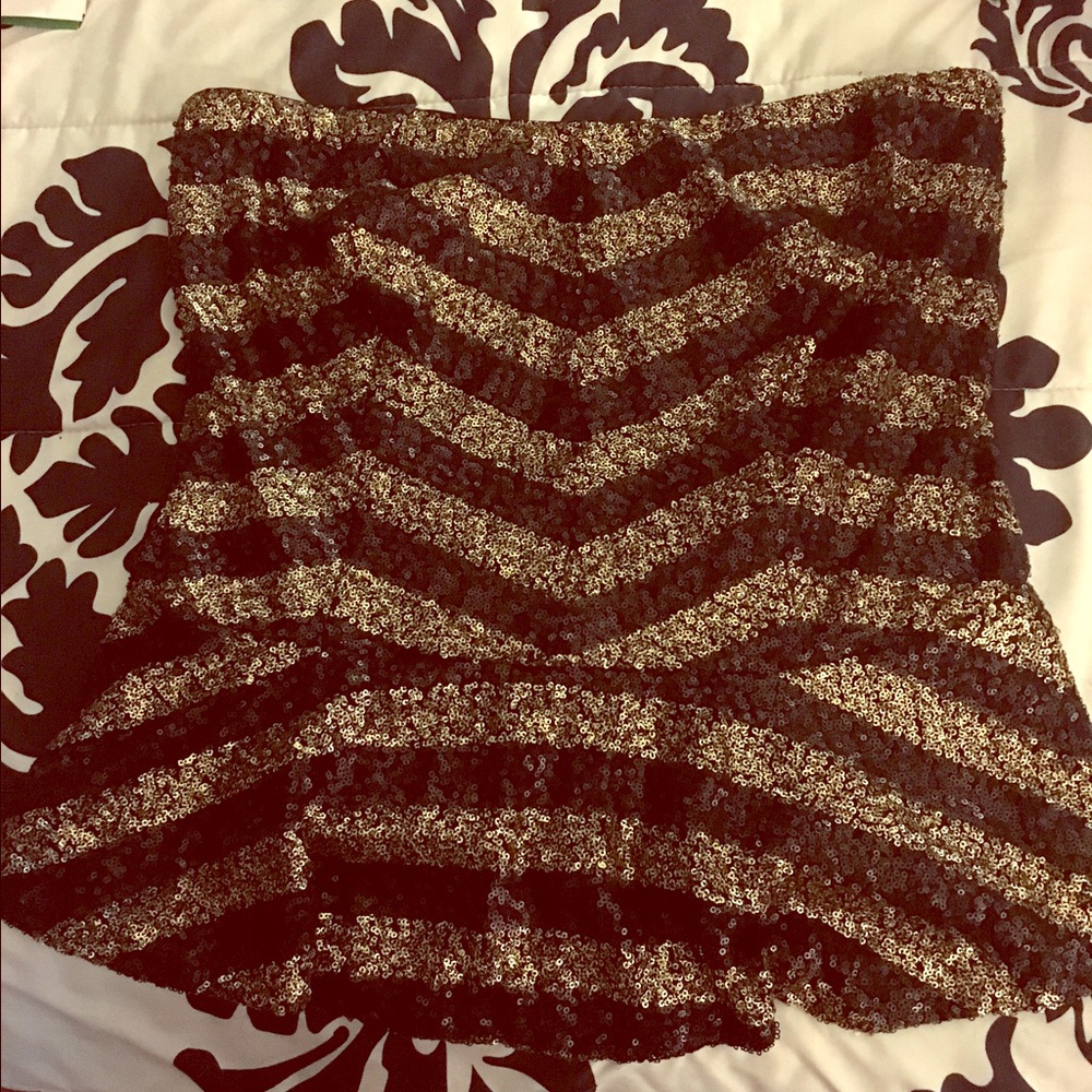 Sequins peplum top