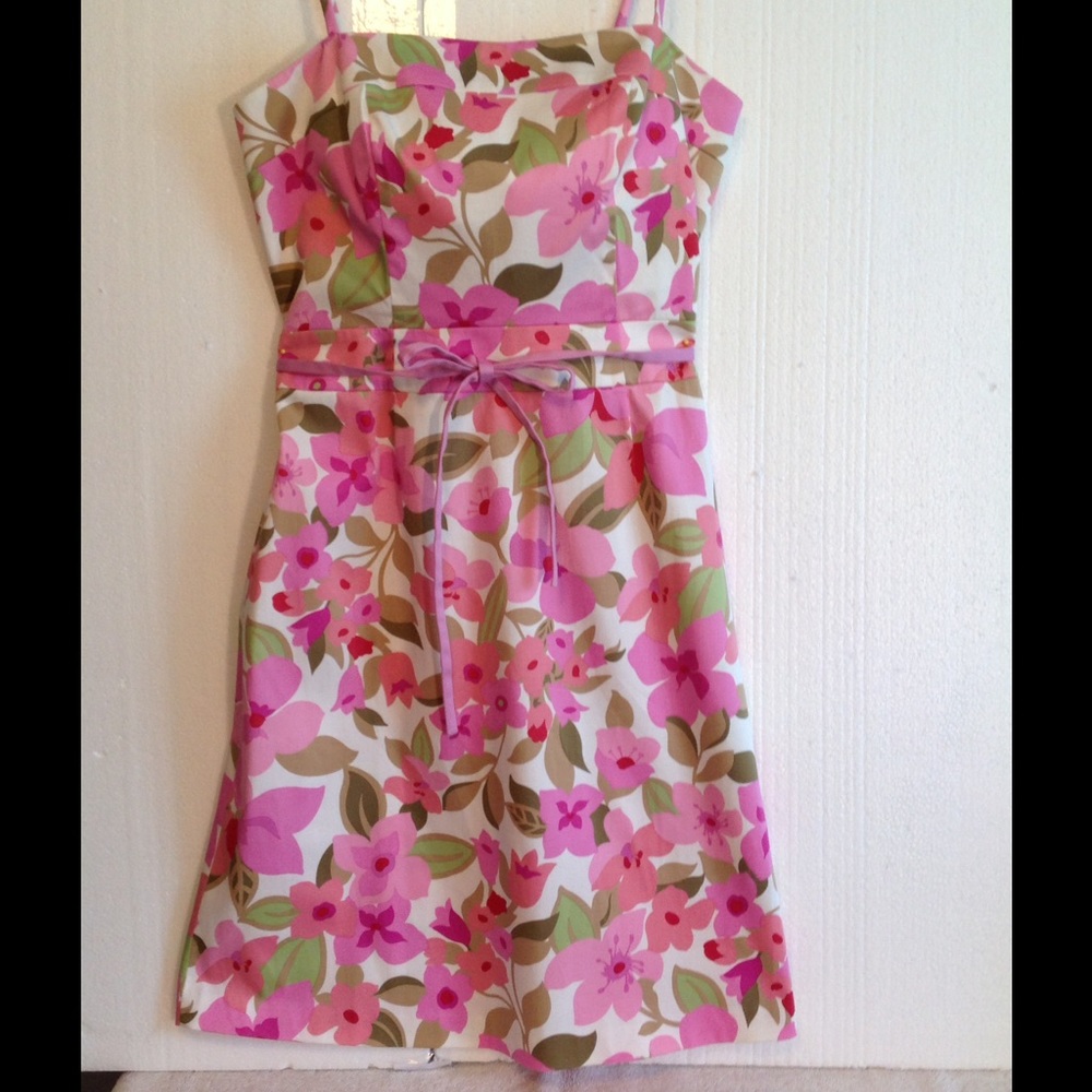 SALE! LOFT! Ann Taylor, Pink Floral Sun  dress.