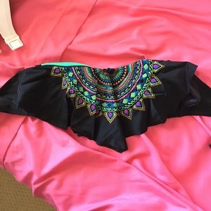 Xhiliration Bandeau bikini top