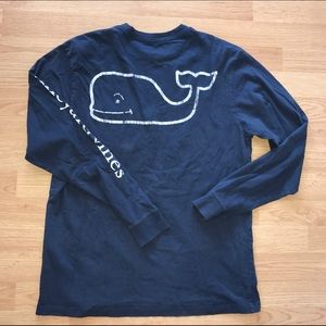 Vineyard vines 100% cotton long sleeve navy shirt