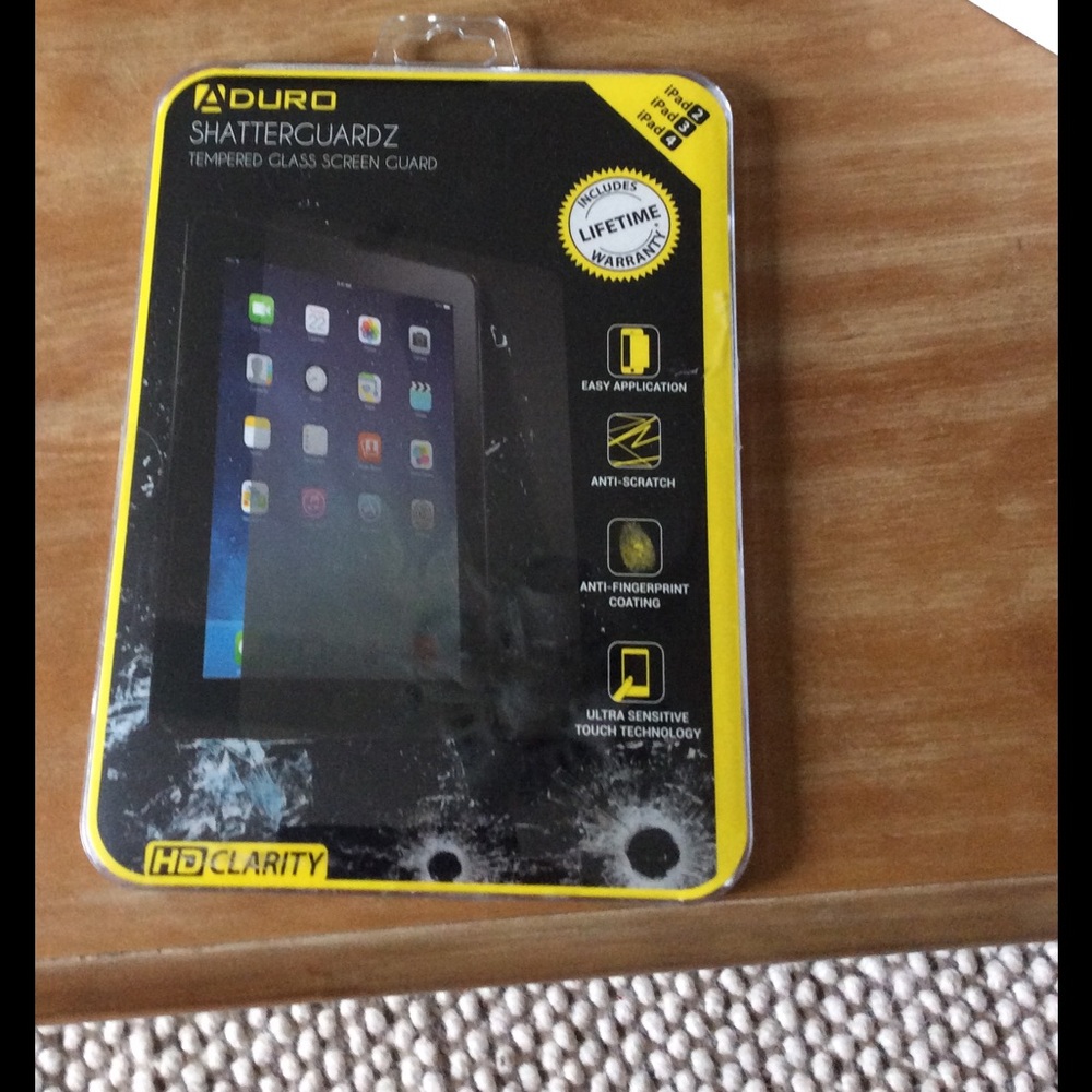 Aduro shatterguadrz tempered glass for iPad 2,3,4