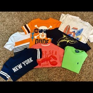 Boys shirts, name brands, size 4-5
