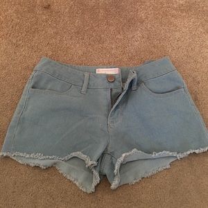 Frayed Cut Off Jean Shorts