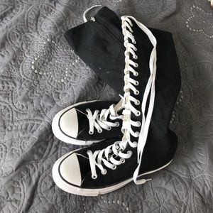 Below the knee converse