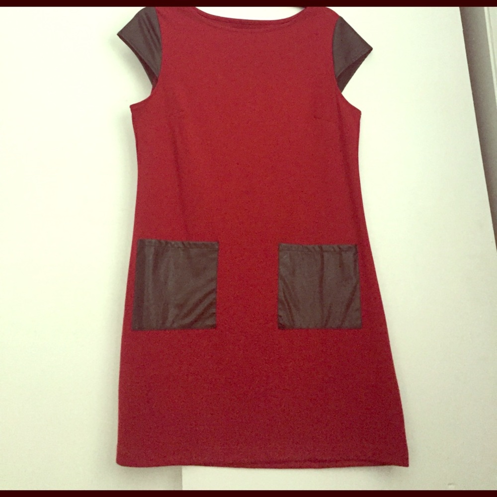 Mud Pie leather accent dress