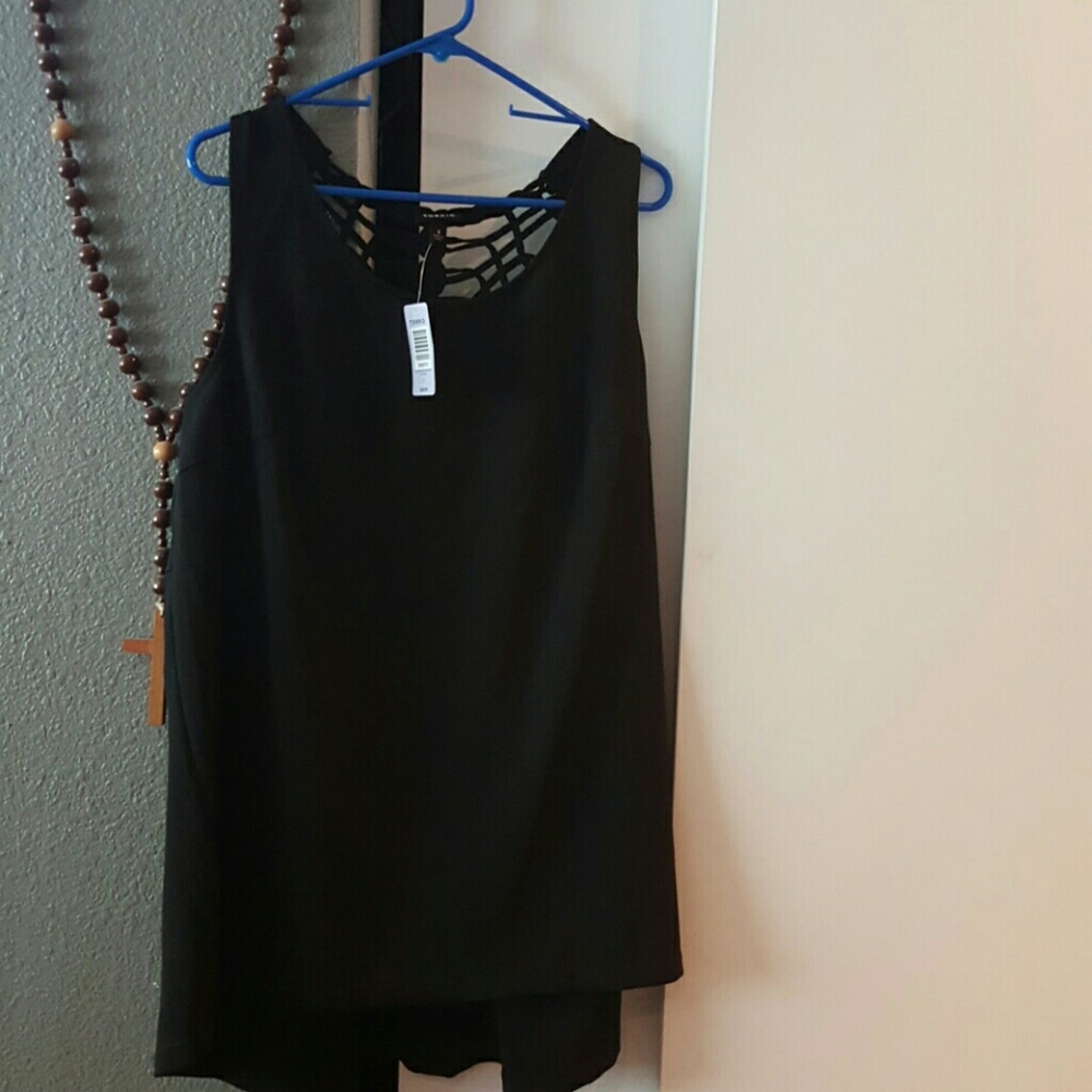 Plus size braided back tank