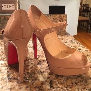 Christian Louboutin Patent Leather Mary Jane Pumps