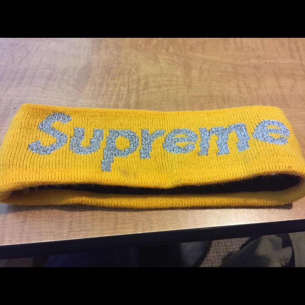 Supreme 3M Headband Yellow pre owned