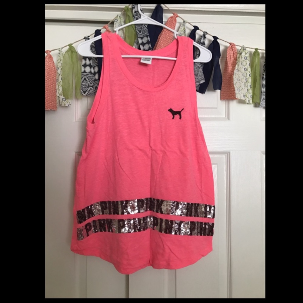 Pink muscle tank
