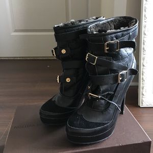 Burberry. Shearling booties