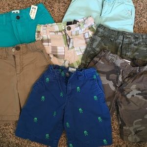 7 pairs of boys shorts, size 5 - name brands!