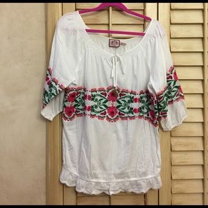 Juicy Couture embroidered blouse