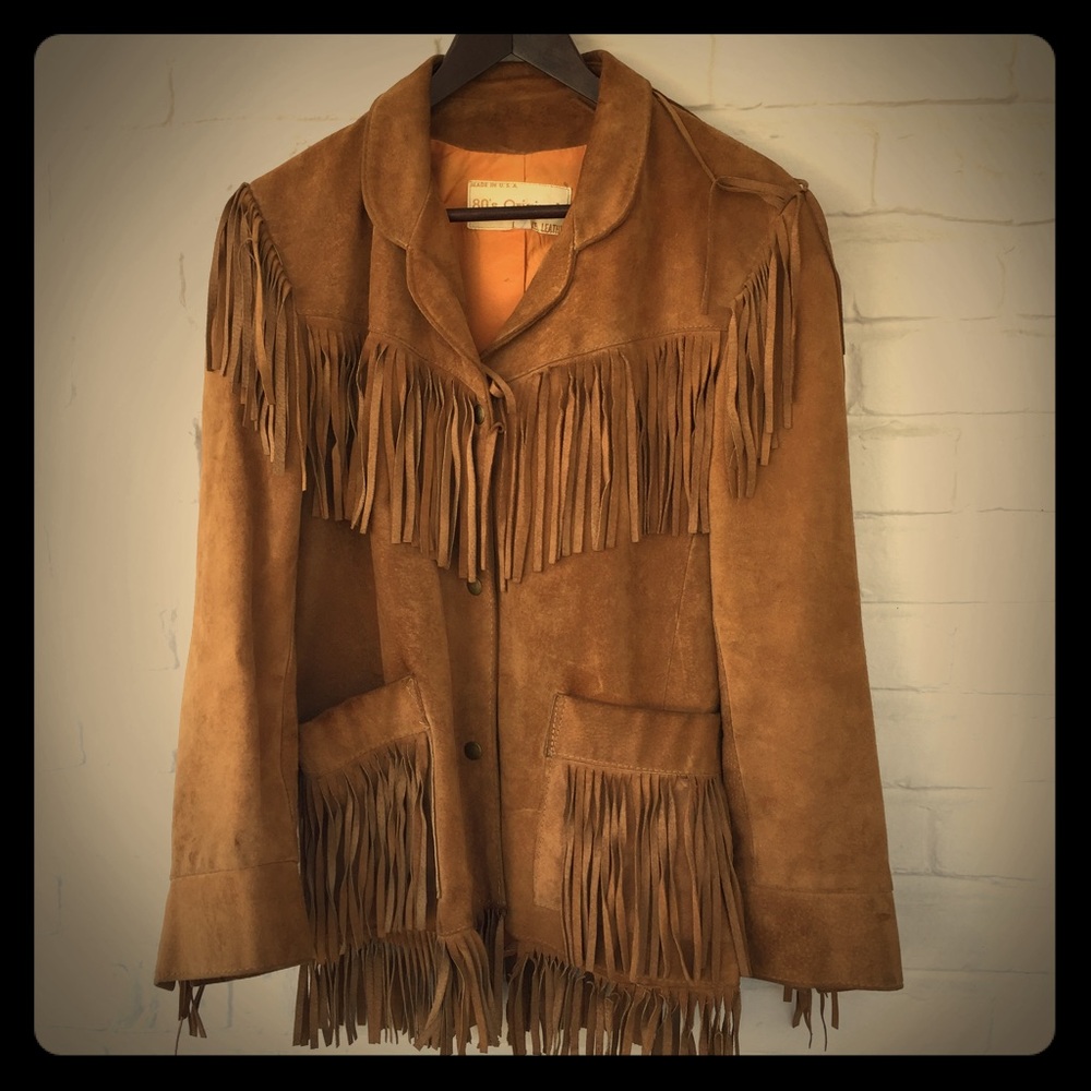 Vintage Suede Fringe jacket