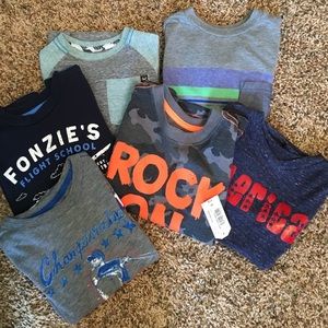 Six boys tees, EUC, all size 5.