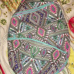 Kavu style crossbody backpack.