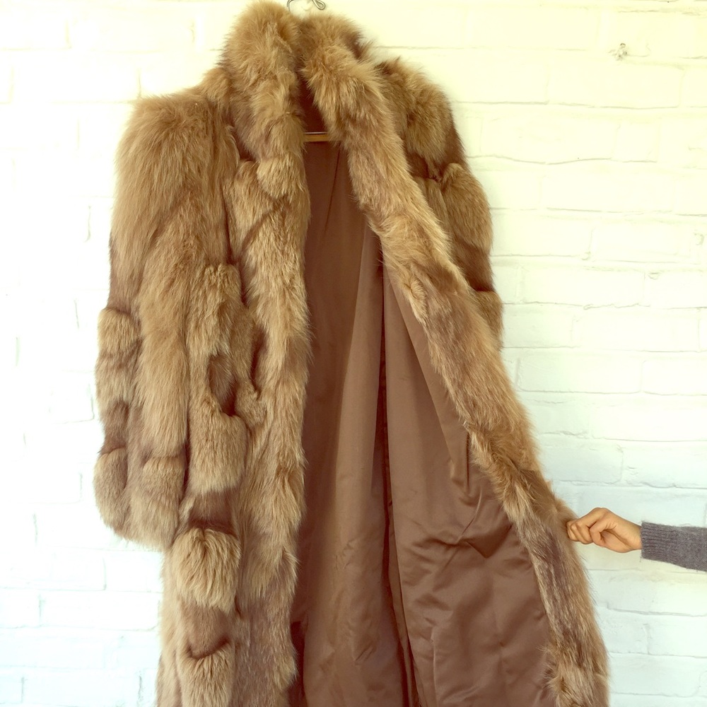 Vintage chinchilla REVERSIBLE fur coat