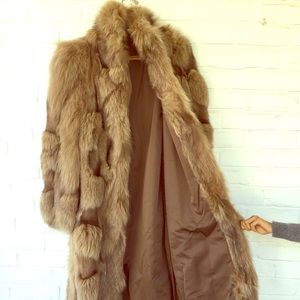 Vintage chinchilla REVERSIBLE fur coat